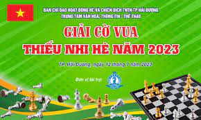 Giải cờ vua thiếu nhi thành phố Hải Dương hè năm 2023